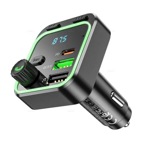 FM-трансмиттер Borofone BC53 Bluetooth, 2*USB черный - 3