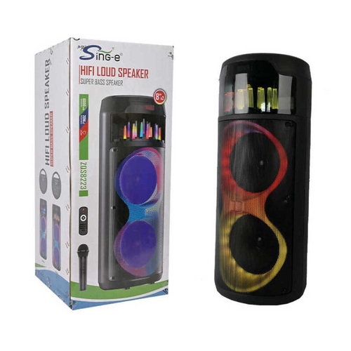 Колонка Напольная ZQS-8223 TF/AUX/Radio/USB/bluetooth