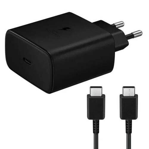 Сетевое зарядное устройство Sam 1USB+USB Type-C черный Type-C 50W