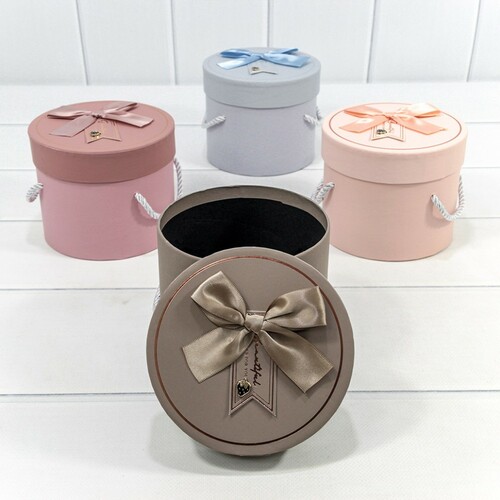 Подарочная упаковка короб круглый ОМ93103/2 13,8*13,8*11,5 см