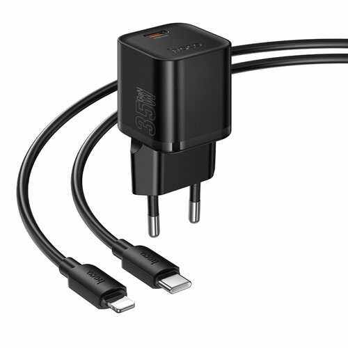 Сетевое зарядное устройство HOCO CS41A USB Type-C черный Lightning 3A 35W