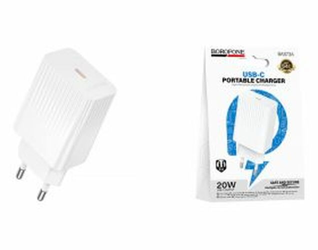Сетевое зарядное устройство Borofone BAS73A USB Type-C белый 20W