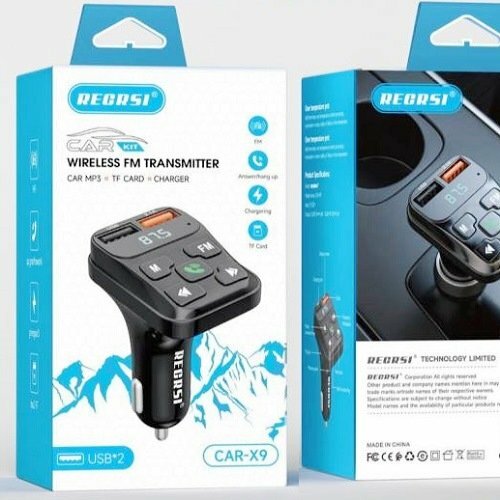 FM-трансмиттер RECRSI CAR X-9 Bluetooth, черный