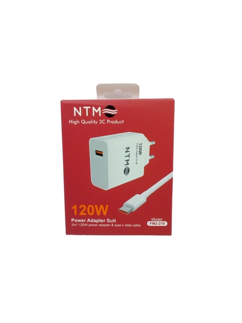 Сетевое зарядное устройство NTM FM2-219 1USB белый Type-C 120W