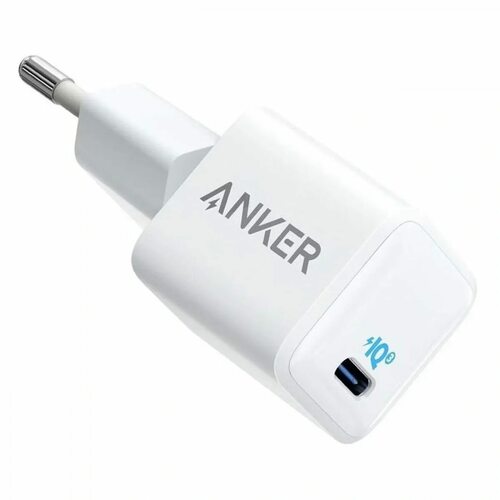 Сетевое зарядное устройство Anker USB Type-C белый 20W GaN