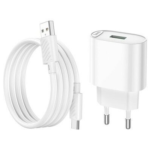 Сетевое зарядное устройство HOCO C109A 1USB белый Type-C 3A 10,5W