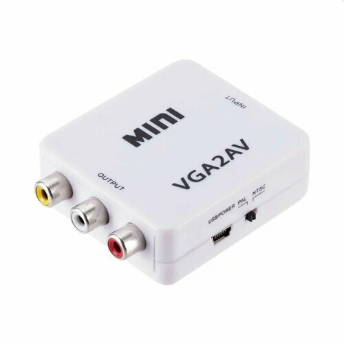 Конвертер VGA - 3 RCA No brand белый