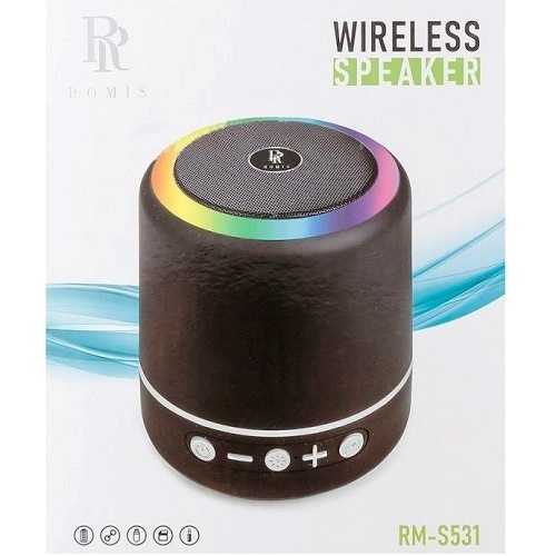 Колонка Бумбокс ROMIS RM-S531 TF/AUX/Radio/USB/bluetooth LED подсветка красный