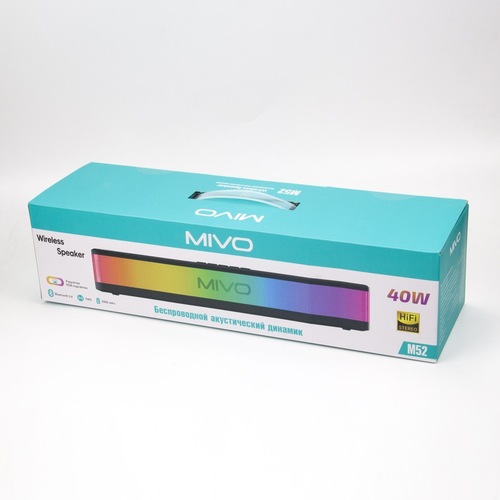 Колонка Бумбокс Mivo M52 TF/AUX/USB/bluetooth 40Вт черный саундбар - 2