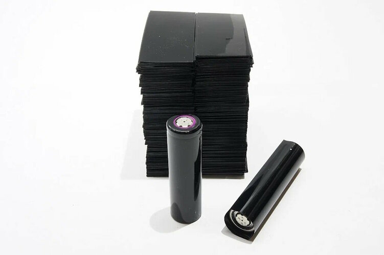 Термоусадка PVC черная для аккумуляторов 18650 BL1