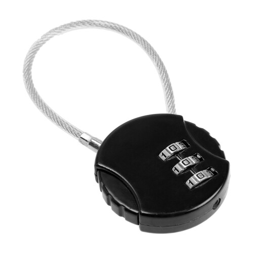 Замок навесной кодовый TUNDRA ZK005 черный 4136756