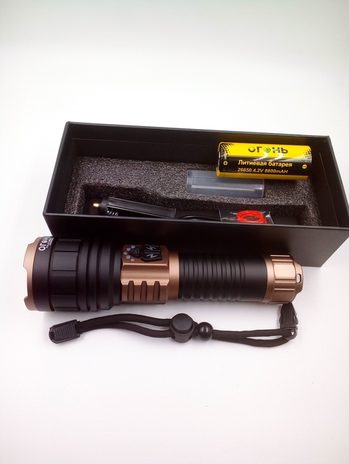 Фонарик ручной No brand H-3179-PM30 1 LED 1*18650