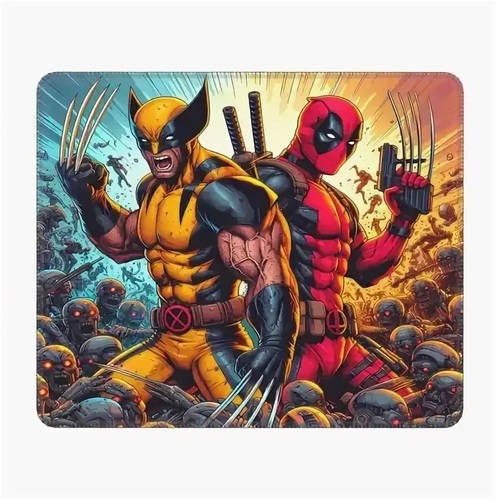 Коврик для мыши «DEADPOOL WOLVERINE» 800*300 мм прошитый край