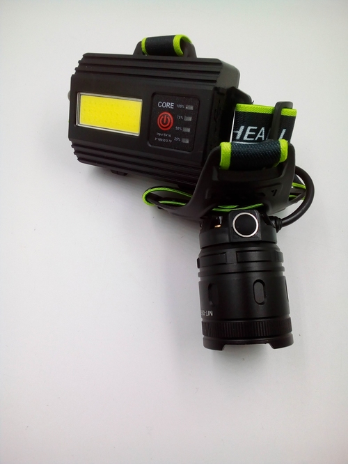 Фонарик налобный No brand MT-056D-PM60 1 LED 2*18650