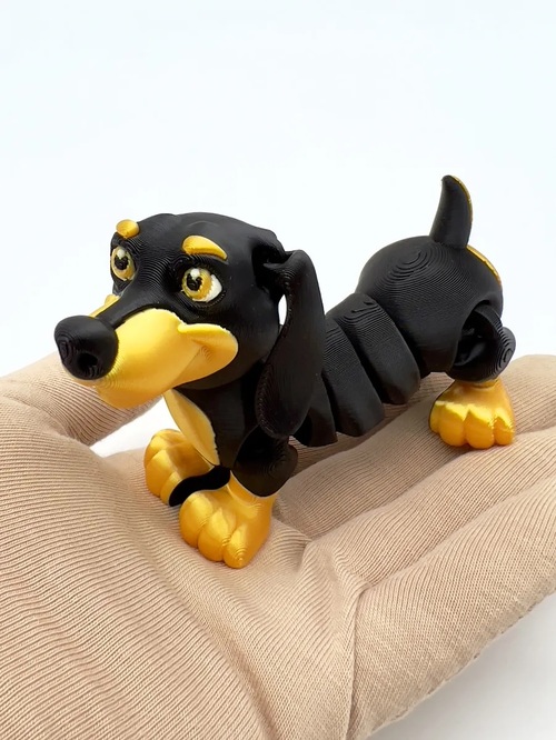 Брелок Антистресс подвижный Такса