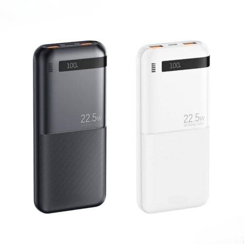 Внешний аккумулятор 10000 mAh REMAX RPP-71 2USB+Type-C белый LED дисплей - 2