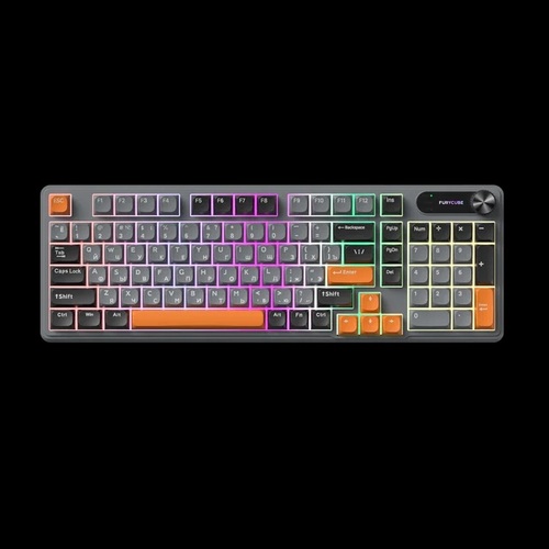 Клавиатура FURYCUBE IP98 проводная мембрана, LED подсветка черно-серый водонепроницаемая - 2