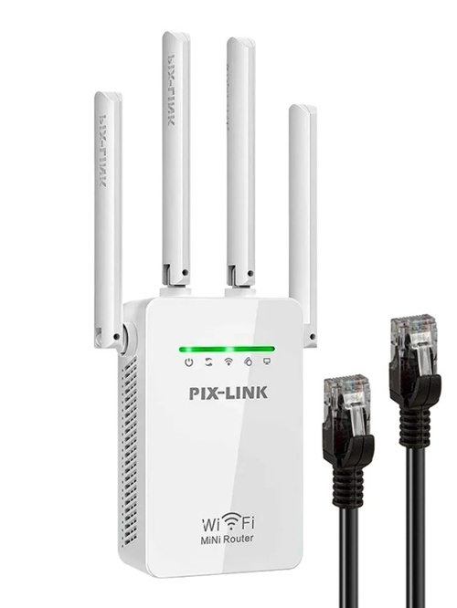 Усилитель Wi-Fi сигнала Pix Link LV-WR09Q 300Mbps 2,4GHz, 4 внешние антенны - 2