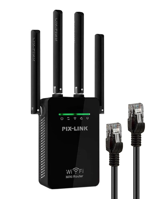 Усилитель Wi-Fi сигнала Pix Link LV-WR09Q 300Mbps 2,4GHz, 4 внешние антенны
