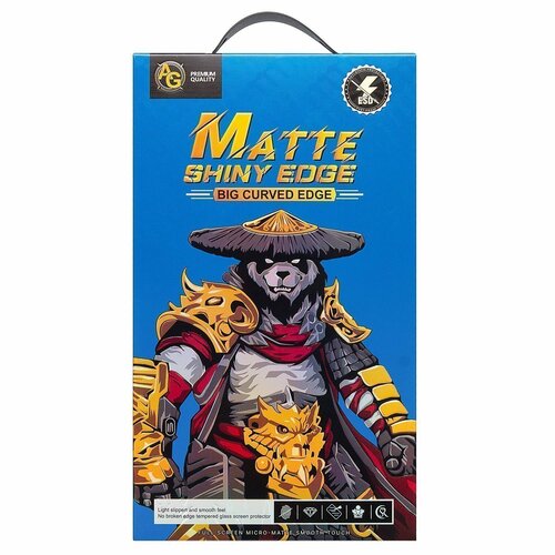 Защитное стекло Samsung A06 черный FullGlue матовое - 2