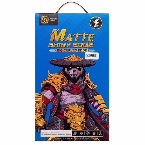 Защитное стекло Samsung A36/A56/S24 FE черный FullGlue матовое - 2