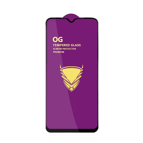 Защитное стекло Infinix Hot 50 черный FullGlue OG тех.пак