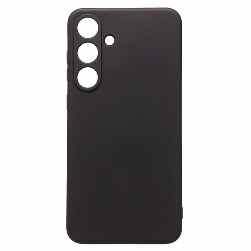 Накладка Samsung S25 Plus черный Silicone Case Full без лого