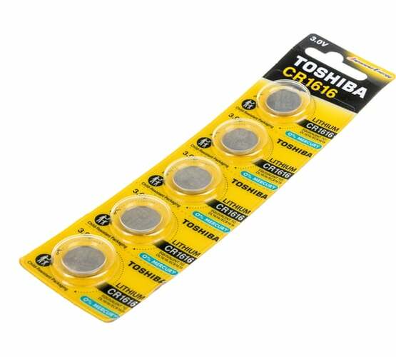 Батарейка Toshiba CR1616 BL5 литиевая