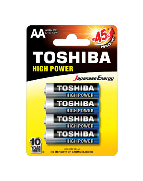 Батарейка Toshiba LR06 (AA) BL4 щелочная