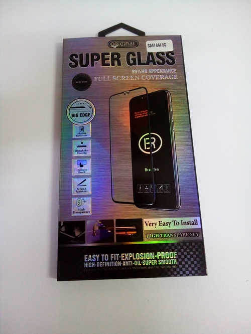 Защитное стекло Samsung A54/S23FE черный FullGlue Brauffen