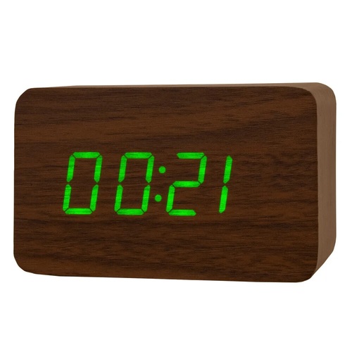 Настольные часы будильник электронные VST VST863-1 черный красные цифры