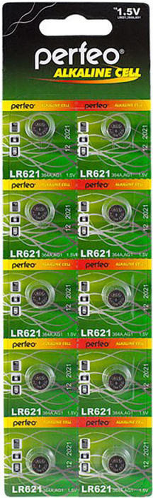 Батарейка Perfeo G-01/LR60/LR621 BL10 щелочная