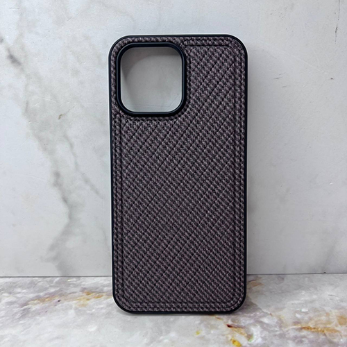 Накладка Tecno Pova 7 темно-коричневый с бортиком вокруг камеры силикон+ткань Тактильный