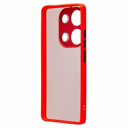 Накладка Xiaomi Poco M6 Pro 4G/Redmi Note 13 Pro 4G/Note 14S красный силикон Под оригинал без логотипа