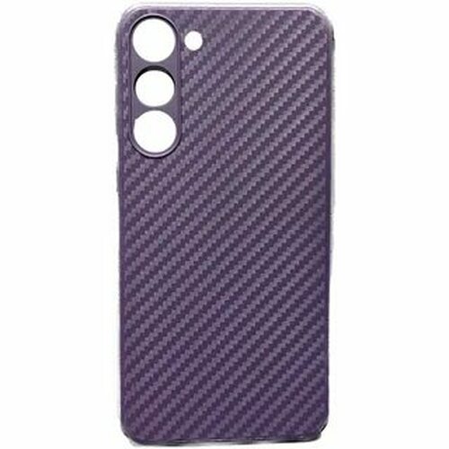 Накладка Samsung S25 Ultra фиолетовый силикон Карбон