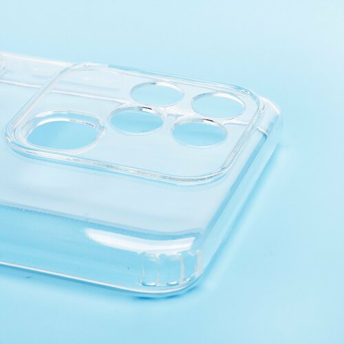 Накладка Infinix Smart 6 прозрачный с визитницей и защитой камеры силикон Противоударный - 2