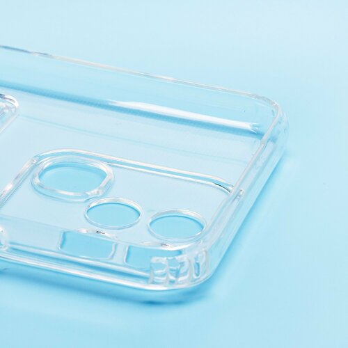 Накладка Infinix Smart 6 прозрачный с визитницей и защитой камеры силикон Противоударный - 4