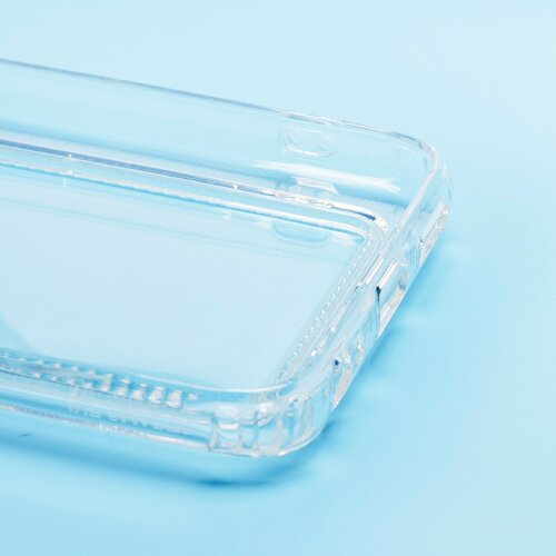 Накладка Infinix Smart 6 прозрачный с визитницей и защитой камеры силикон Противоударный - 5