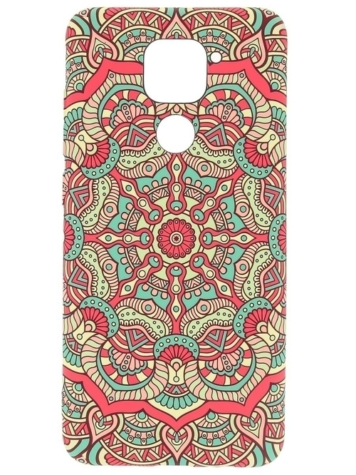 Накладка Huawei Honor 8A/8A Pro/Y6 2019/Y6 Prime 2019/Y6S красно-зеленый фосфорный силикон Luxo Узор