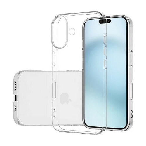 Накладка Apple iPhone 16 Plus прозрачный 0.3-0.5мм силикон