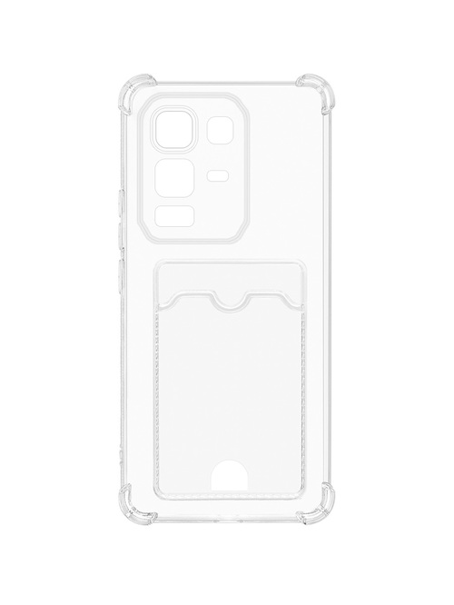 Накладка Infinix Note 50 4G/50 Pro 4G прозрачный силикон JM С кардхолдером