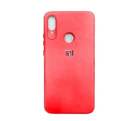 Накладка Xiaomi CC9E/Mi A3 красный силикон Однотонный Logo LUX