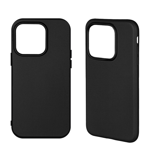 Накладка Apple iPhone 15 Pro черный матовый 1мм силикон