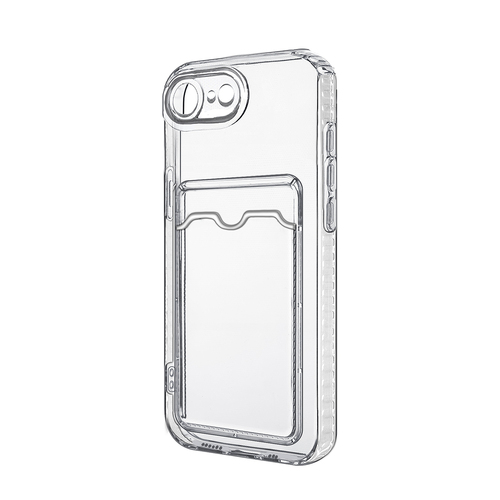 Накладка Xiaomi Poco C85/Redmi 15C прозрачный с защитой камеры силикон С кардхолдером