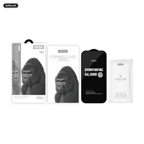 Защитное стекло Apple iPhone 11 Pro Max/Xs Max черный 3D алюмосиликатное SupGlass XC-10