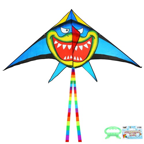 Игрушка для игр на свежем воздухе Змей воздушный Акула 1675692