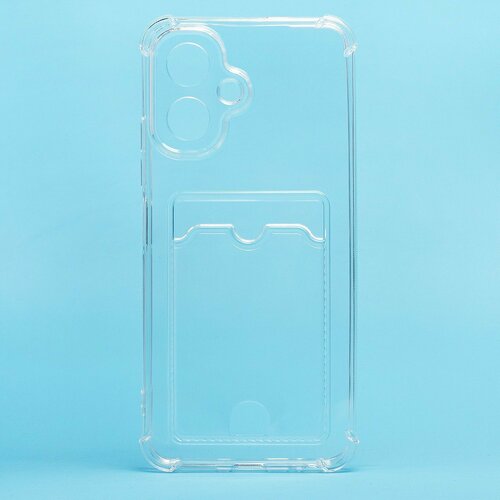 Накладка Huawei Honor 400 прозрачный с защитой камеры силикон С кардхолдером