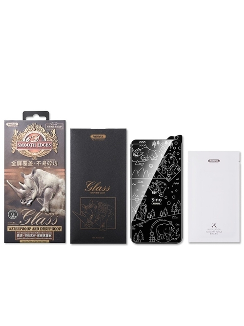 Защитное стекло Apple iPhone 15 Plus черный 3D матовое REMAX GL-56 - 2