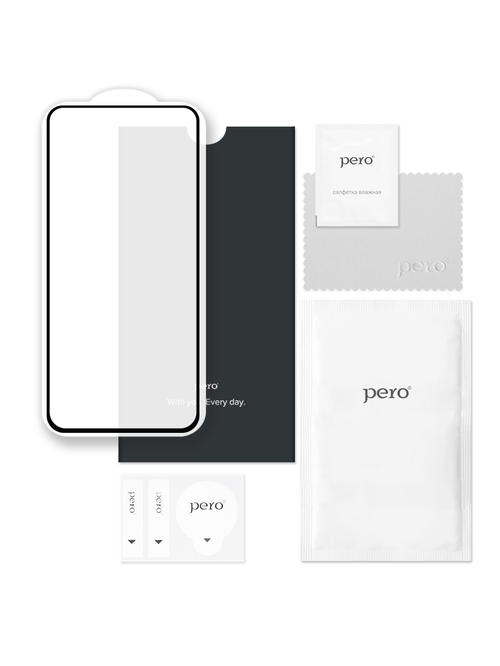 Защитное стекло Realme C71 черный FullGlue PERO