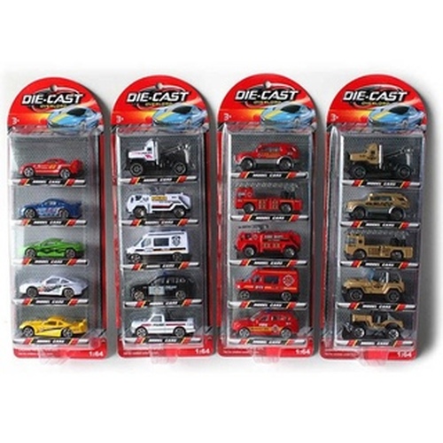 Игрушка машина Die-Cast набор 3 шт. с гаражом